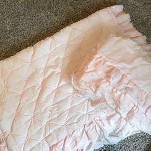 Blush Pottery Barn Crib Bedding